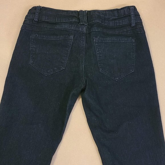Women's Papaya Dark Wash Skinny Jeans - Picture 8 of 8